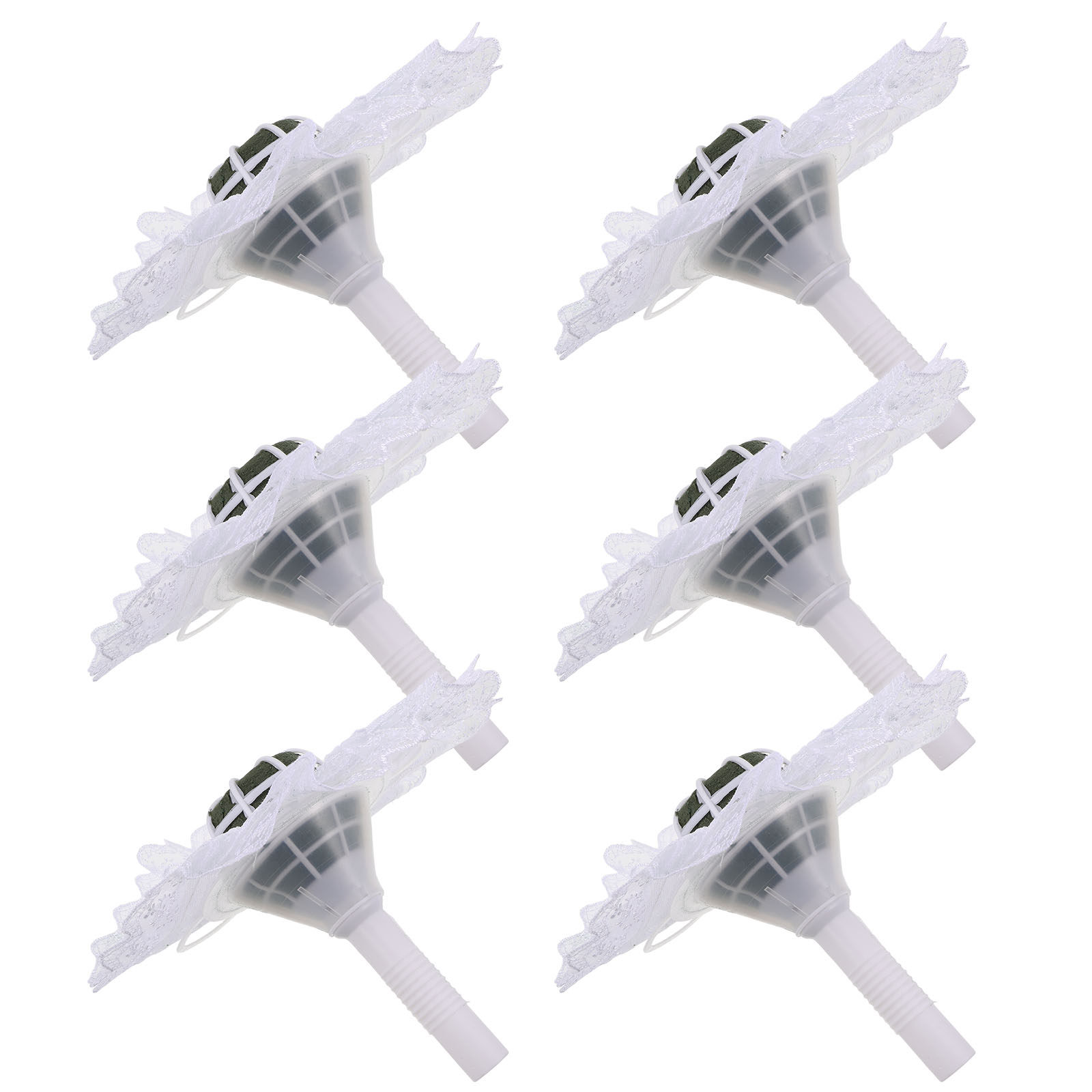 Bouquet Holder Foam - 6Pcs Floral Foam Holder Lace Edge