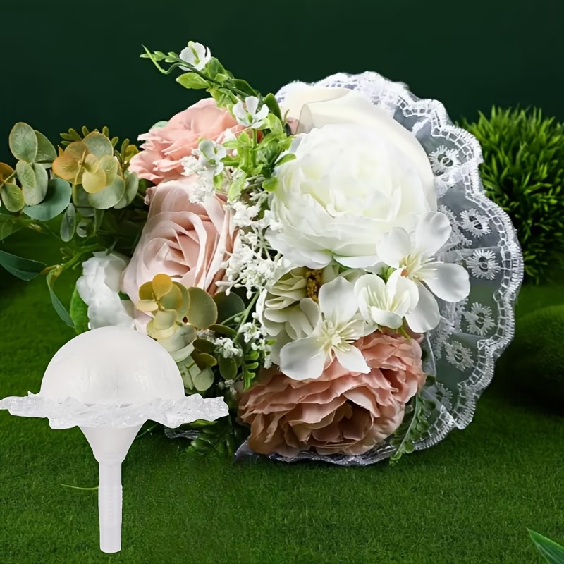 Bouquet Holder Foam - 1 set Foam Hemisphere Lace Bridal