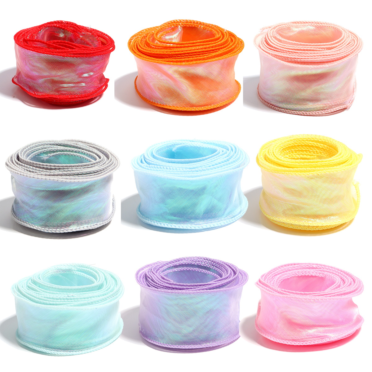 5Yards/Roll Chiffon Silk Ribbo - Ribbon Organza Roll บทวิจารณ์และราคา