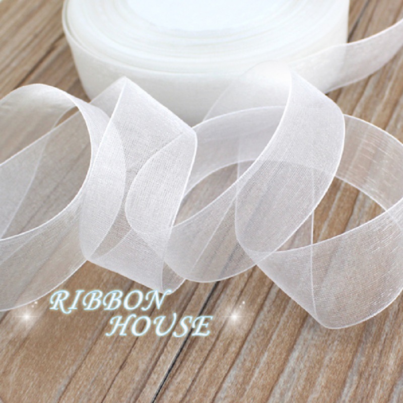 (50 yards/roll) 12/15/20/25/40 - Ribbon Organza Roll บทวิจารณ์และราคา