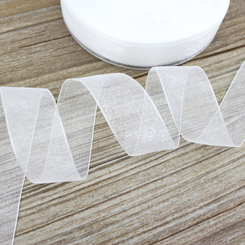 (50 yards/roll) 12/15/20/25/40 - Ribbon Organza Roll บทวิจารณ์และราคา