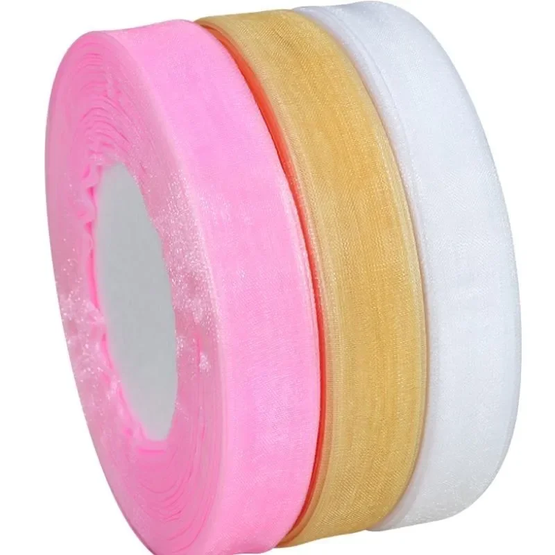 15mm 50yards/roll organza ribb - Ribbon Organza Roll บทวิจารณ์และราคา