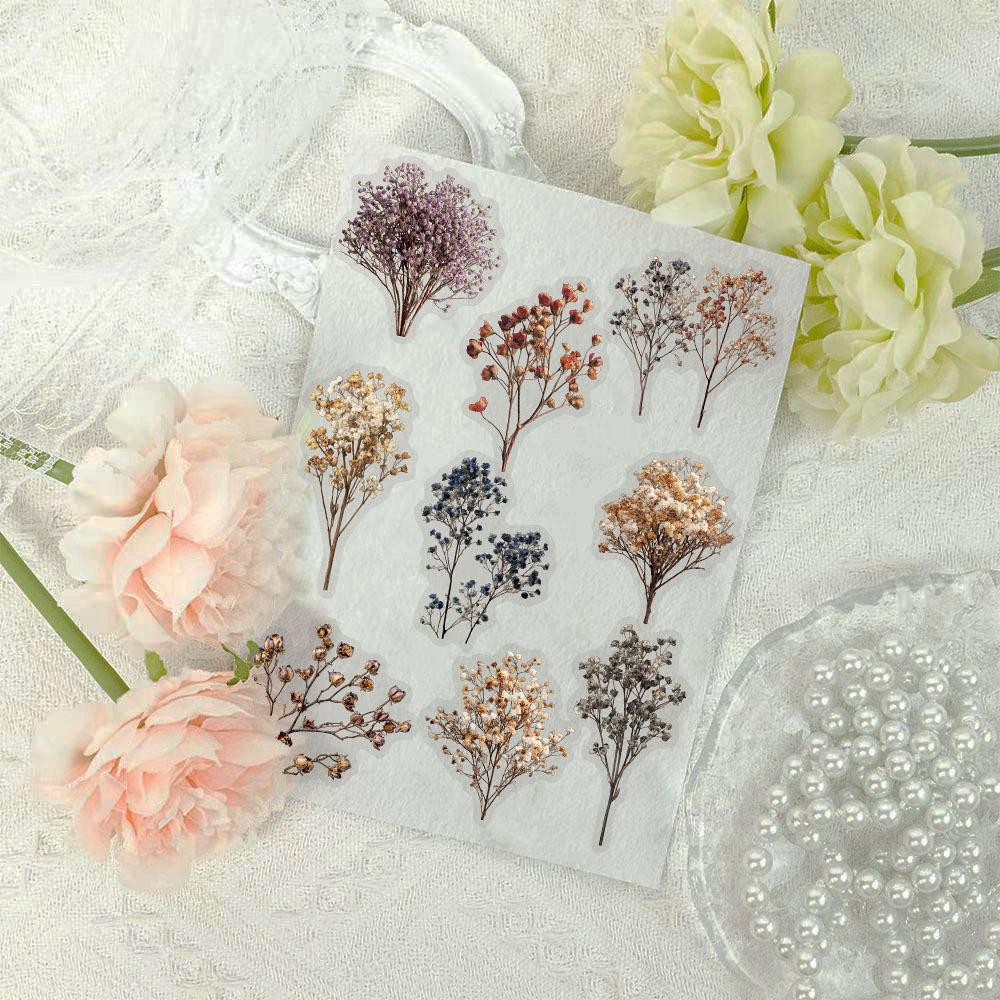 50 Pcs Vintage Dried Baby‘s Br - Baby Breath Dried บทวิจารณ์และราคา