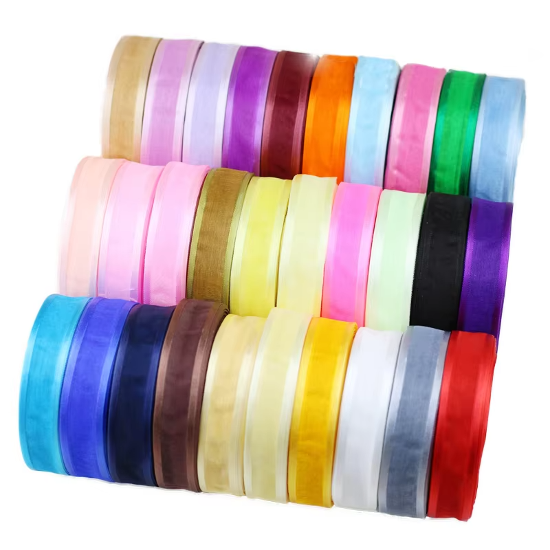 (50 Yards/roll) 25mm Broadside - Ribbon Organza Roll บทวิจารณ์และราคา