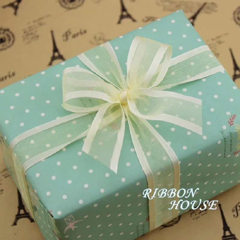 (50 Yards/roll) 25mm Broadside - Ribbon Organza Roll บทวิจารณ์และราคา