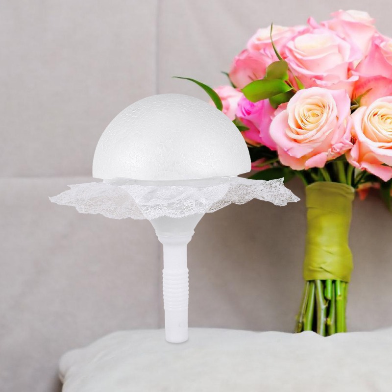 1 set Foam Hemisphere Lace Bri - Bouquet Holder Foam บทวิจารณ์และราคา