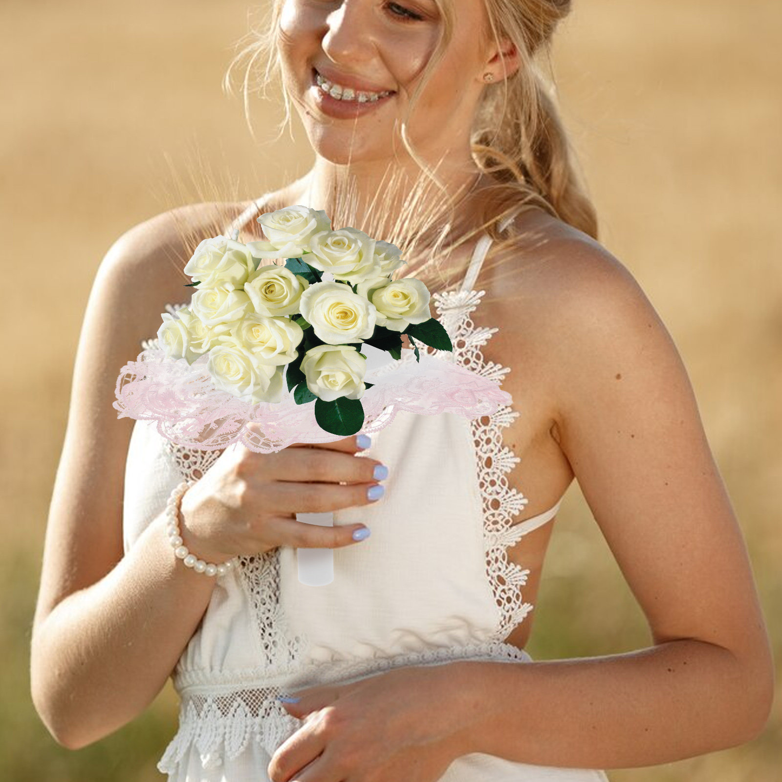 Floral Holder Flower Mud Weddi - Bouquet Holder Foam บทวิจารณ์และราคา
