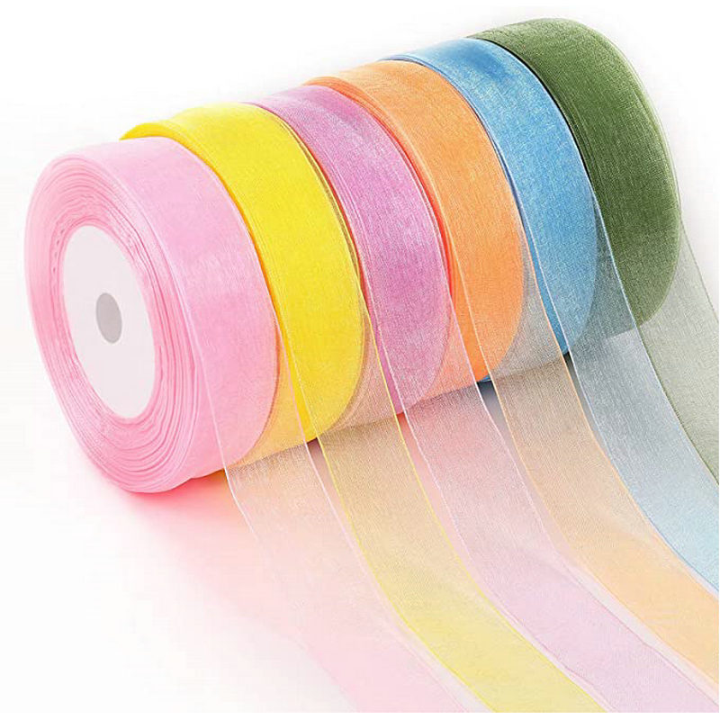 50 Yards/Roll Organza Ribbon W - Ribbon Organza Roll บทวิจารณ์และราคา