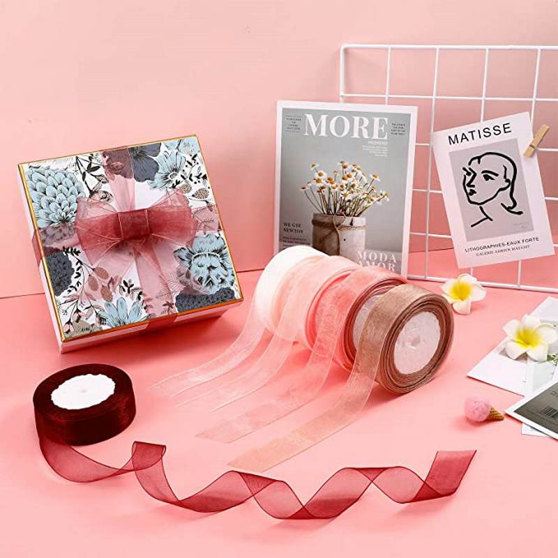 50 Yards/Roll Organza Ribbon W - Ribbon Organza Roll บทวิจารณ์และราคา