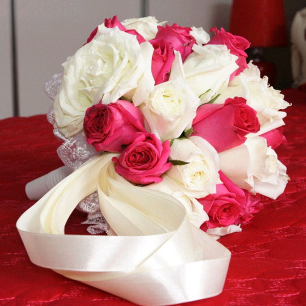DIY White With Lace Handle Flo - Bouquet Holder Foam บทวิจารณ์และราคา