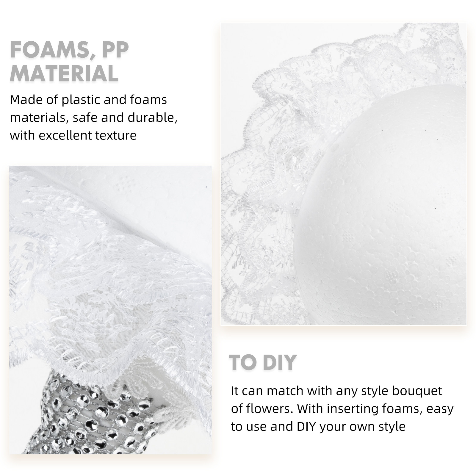 Bride Bouquet Holder Wedding F - Bouquet Holder Foam บทวิจารณ์และราคา