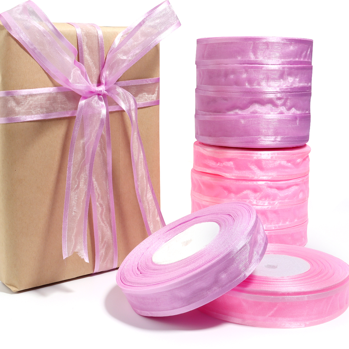 50 Yards/Roll Colorful Organza - Ribbon Organza Roll บทวิจารณ์และราคา
